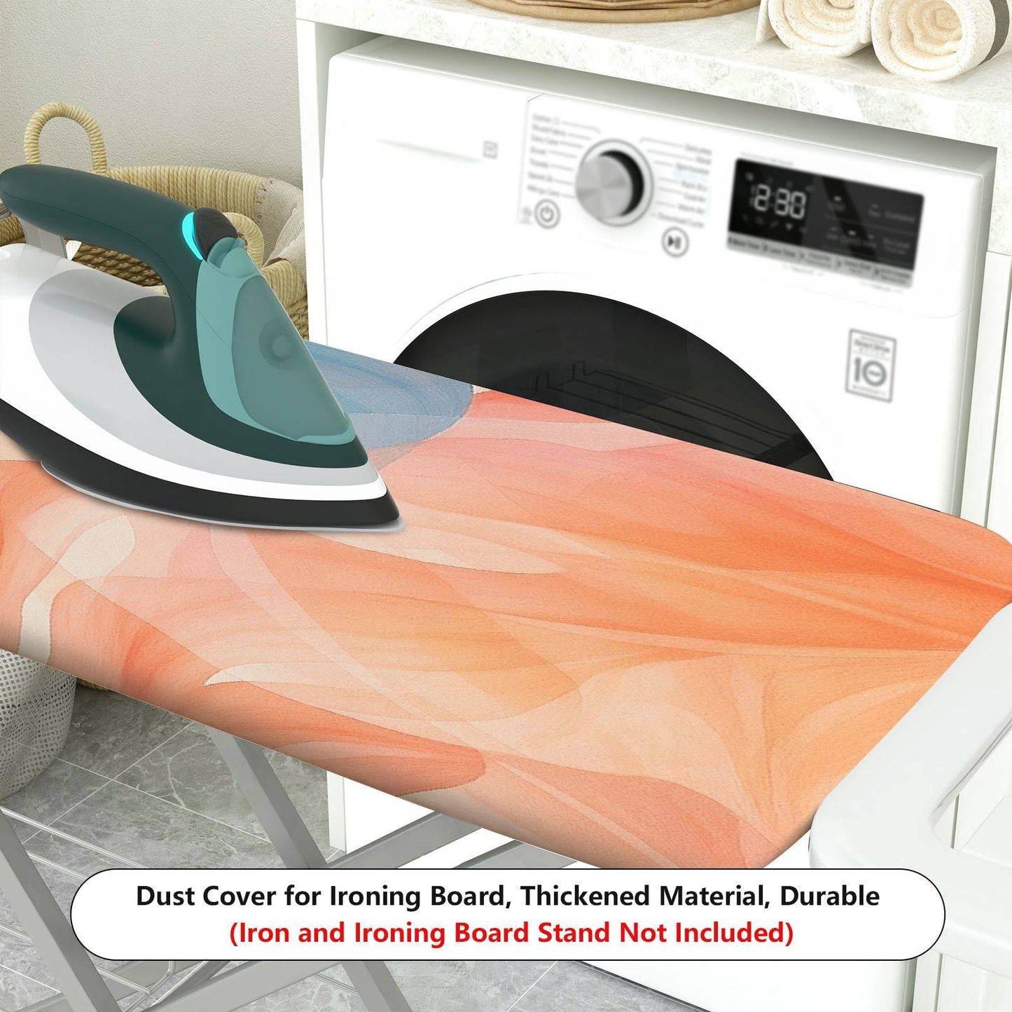 1-Piece Abstract Leaf Colorful  Ironing Board Cover, Universal Size, Without Board