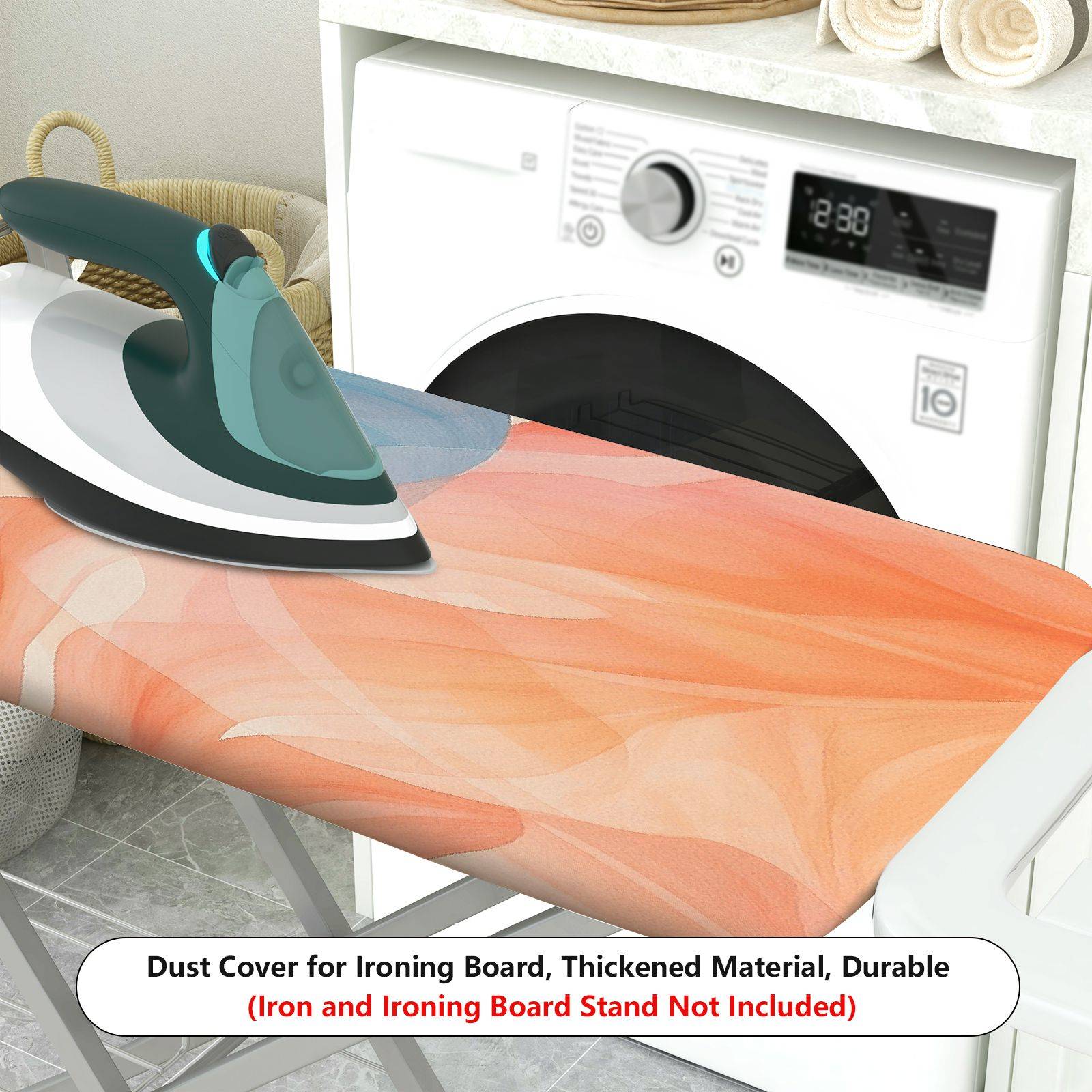 1-Piece Abstract Leaf Colorful  Ironing Board Cover, Universal Size, Without Board