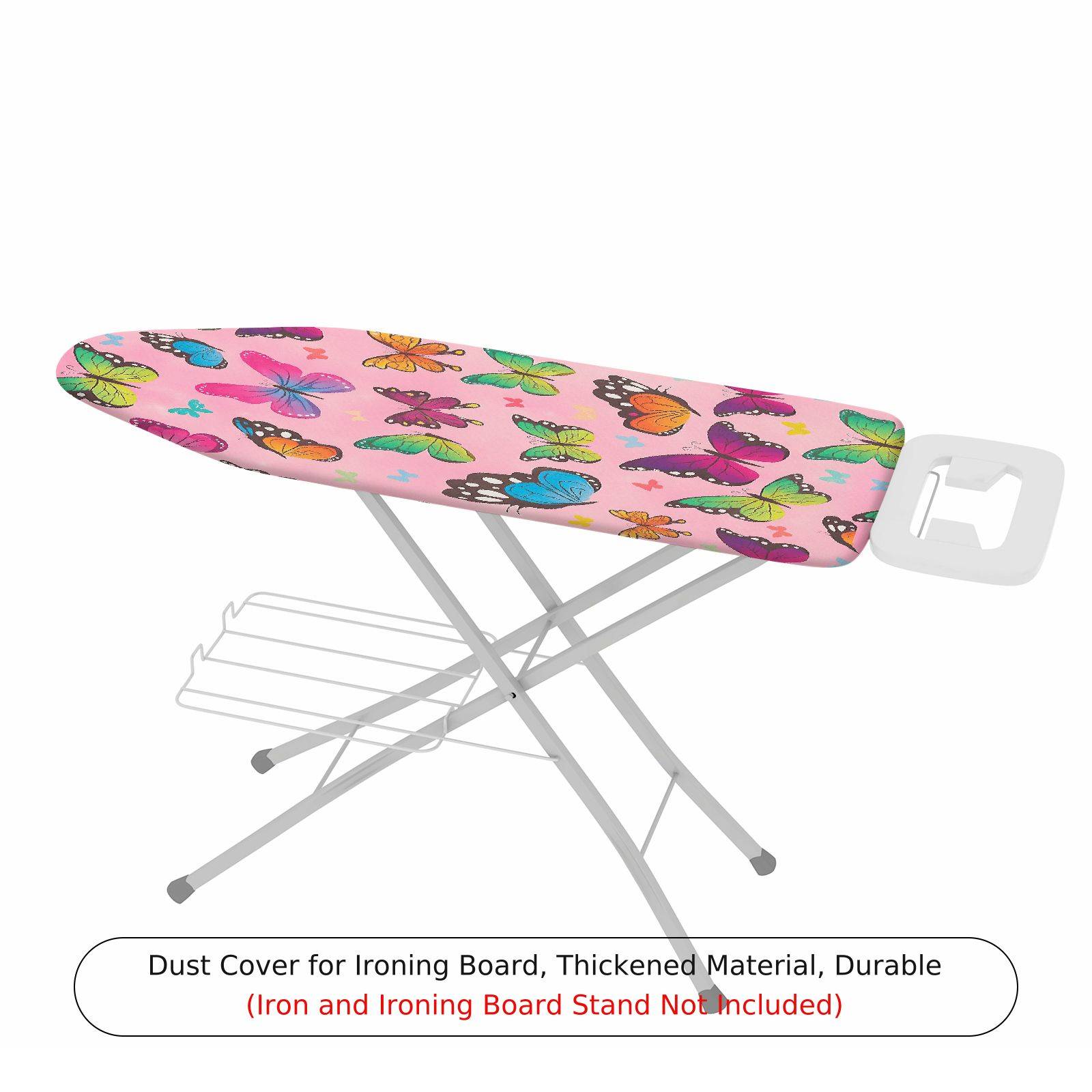 1-Piece Butterfly Colorful Pink  Ironing Board Cover, Universal Size, Without Board