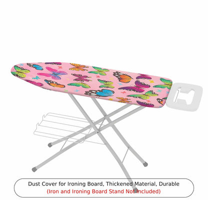 1-Piece Butterfly Colorful Pink  Ironing Board Cover, Universal Size, Without Board