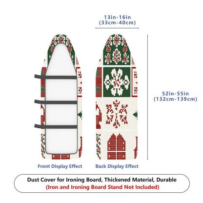 1-Piece Christmas Festive Nordic  Ironing Board Cover, Universal Size, Without Board