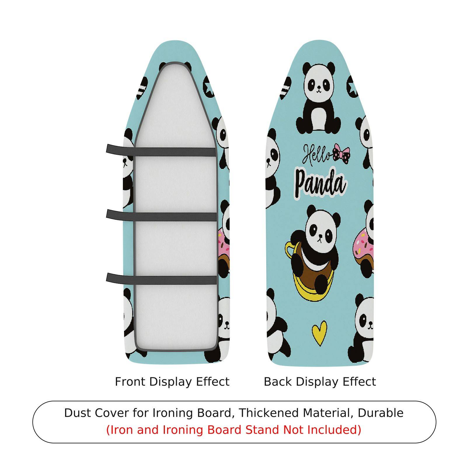 1-Piece Panda  Cute  Ironing Board Cover, Universal Size, Without Board