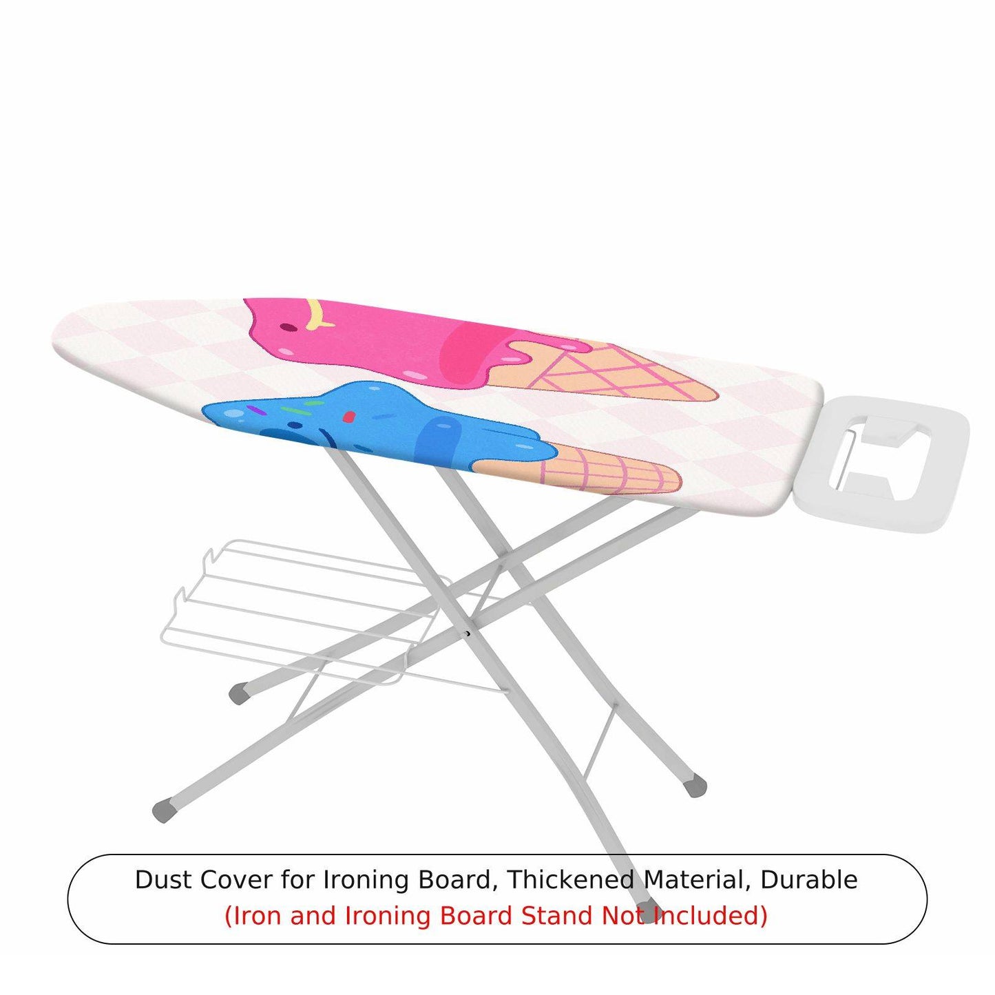 1-Piece Ice Cream Colorful Fun  Ironing Board Cover, Universal Size, Without Board