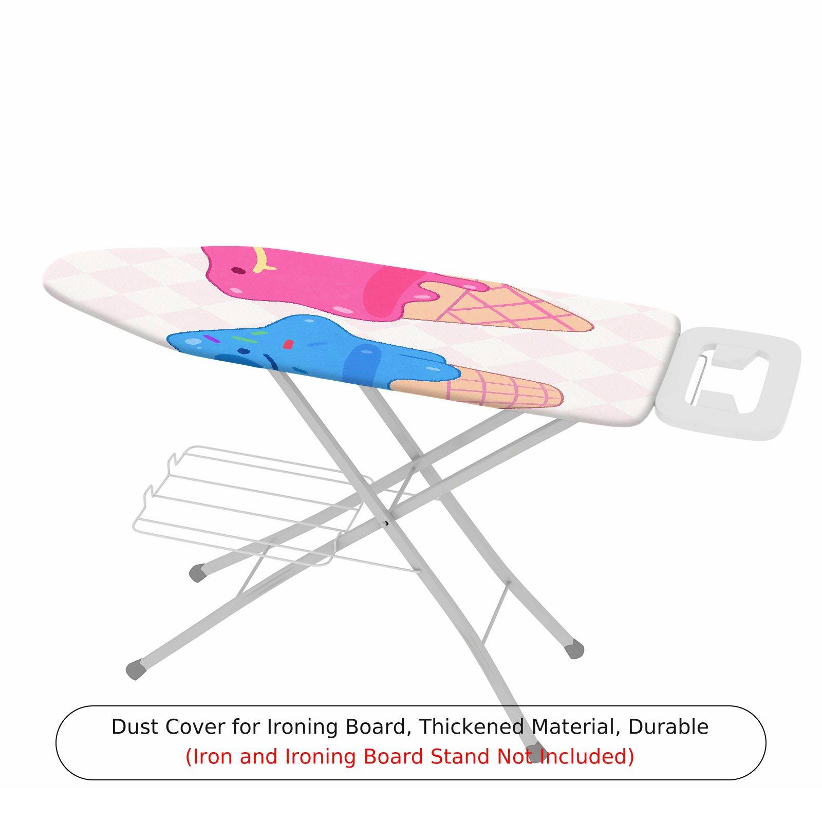 1-Piece Ice Cream Colorful Fun  Ironing Board Cover, Universal Size, Without Board