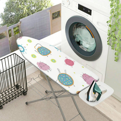 1-Piece Doodle Pattern Cute Animal  Ironing Board Cover, Universal Size, Without Board