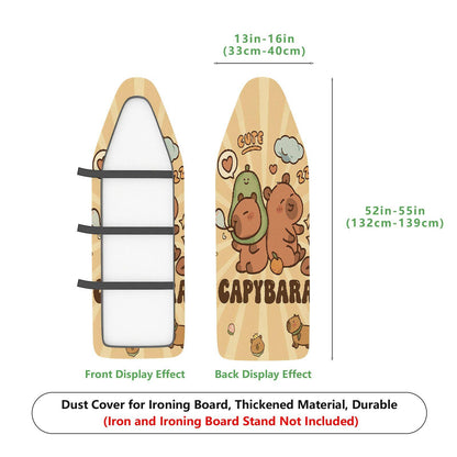 1-Piece Capybara Cute  Ironing Board Cover, Universal Size, Without Board
