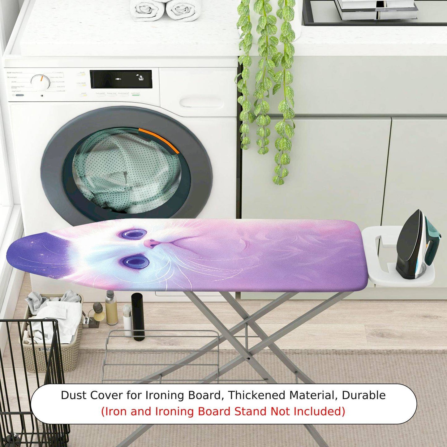 1-Piece Cute Cat Purple  Ironing Board Cover, Universal Size, Without Board