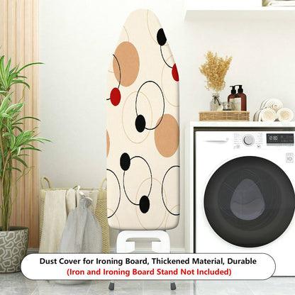 1-Piece Modern Geometry Circle Pattern Beige  Ironing Board Cover, Universal Size, Without Board