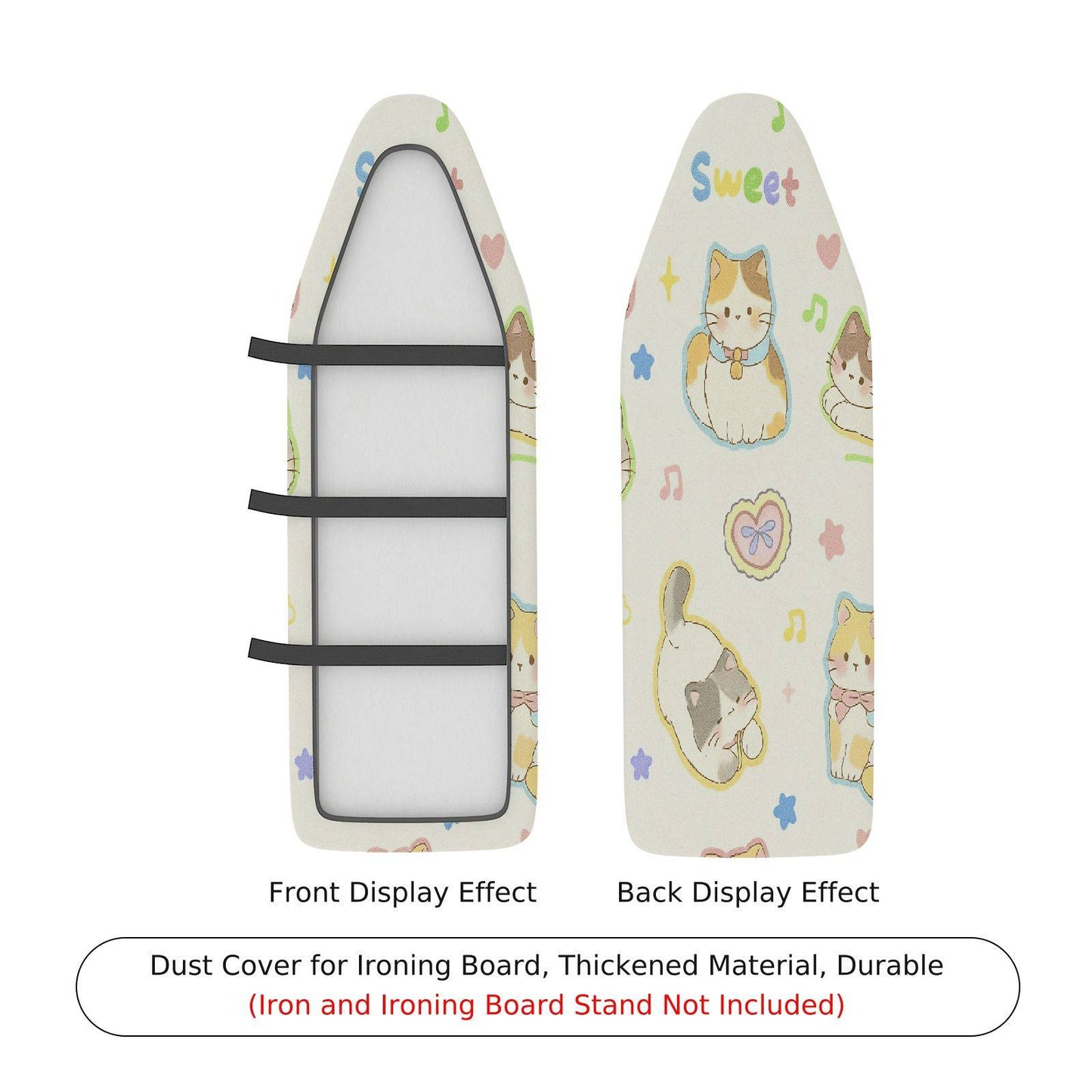 1-Piece Cute Cat Sweet Animal  Ironing Board Cover, Universal Size, Without Board