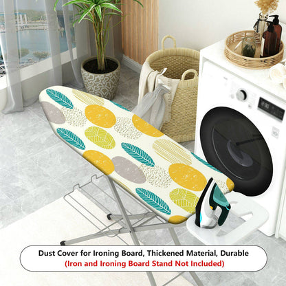 1-Piece Abstract Leaf Pattern Geometric  Ironing Board Cover, Universal Size, Without Board