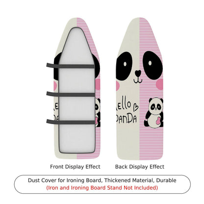 1-Piece Panda Pink Cute  Ironing Board Cover, Universal Size, Without Board