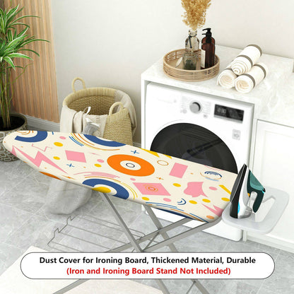 1-Piece Geometric Colorful Funky  Ironing Board Cover, Universal Size, Without Board