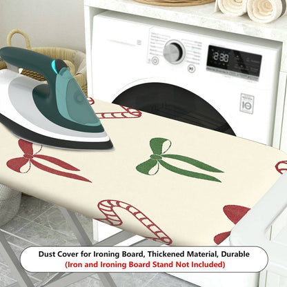 1-Piece Christmas Bow Heart  Ironing Board Cover, Universal Size, Without Board
