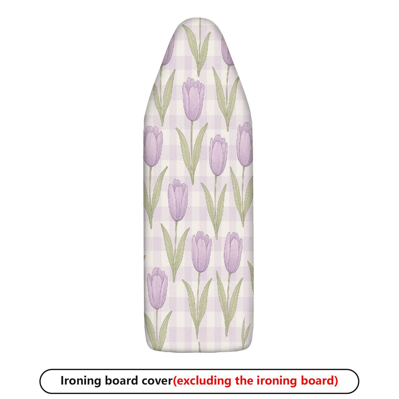 1-Piece Tulip Plaid Pastoral  Ironing Board Cover, Universal Size, Without Board