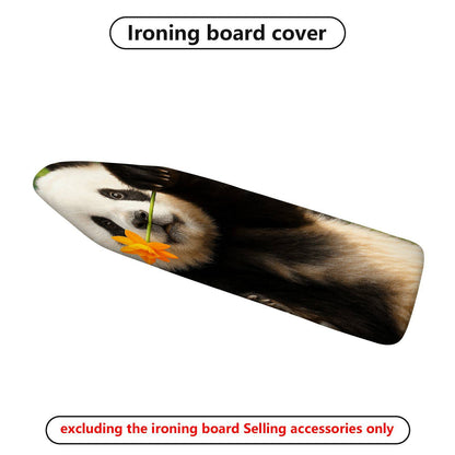 1-Piece Panda Flower Fun  Ironing Board Cover, Universal Size, Without Board