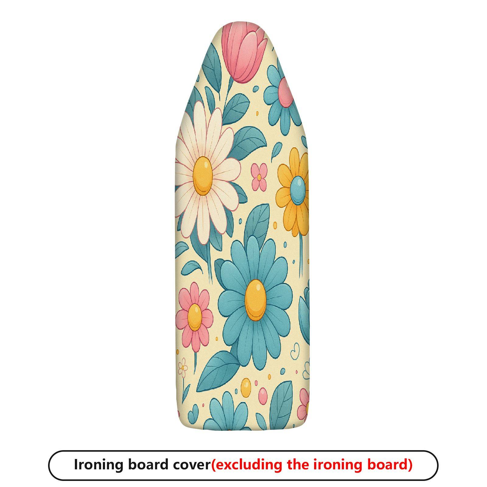 1-Piece Floral Colorful Fun  Ironing Board Cover, Universal Size, Without Board