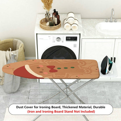 1-Piece Christmas Gingerbread Santa Claus  Ironing Board Cover, Universal Size, Without Board