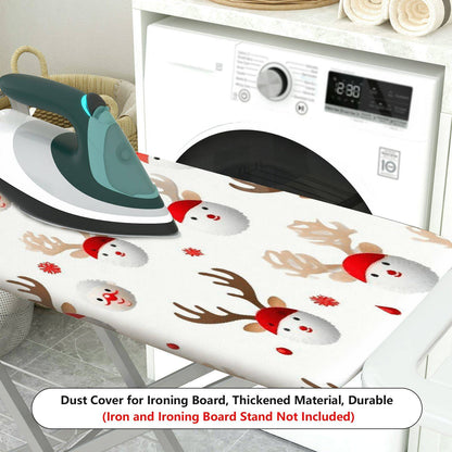 1-Piece Santa Reindeer Christmas  Ironing Board Cover, Universal Size, Without Board