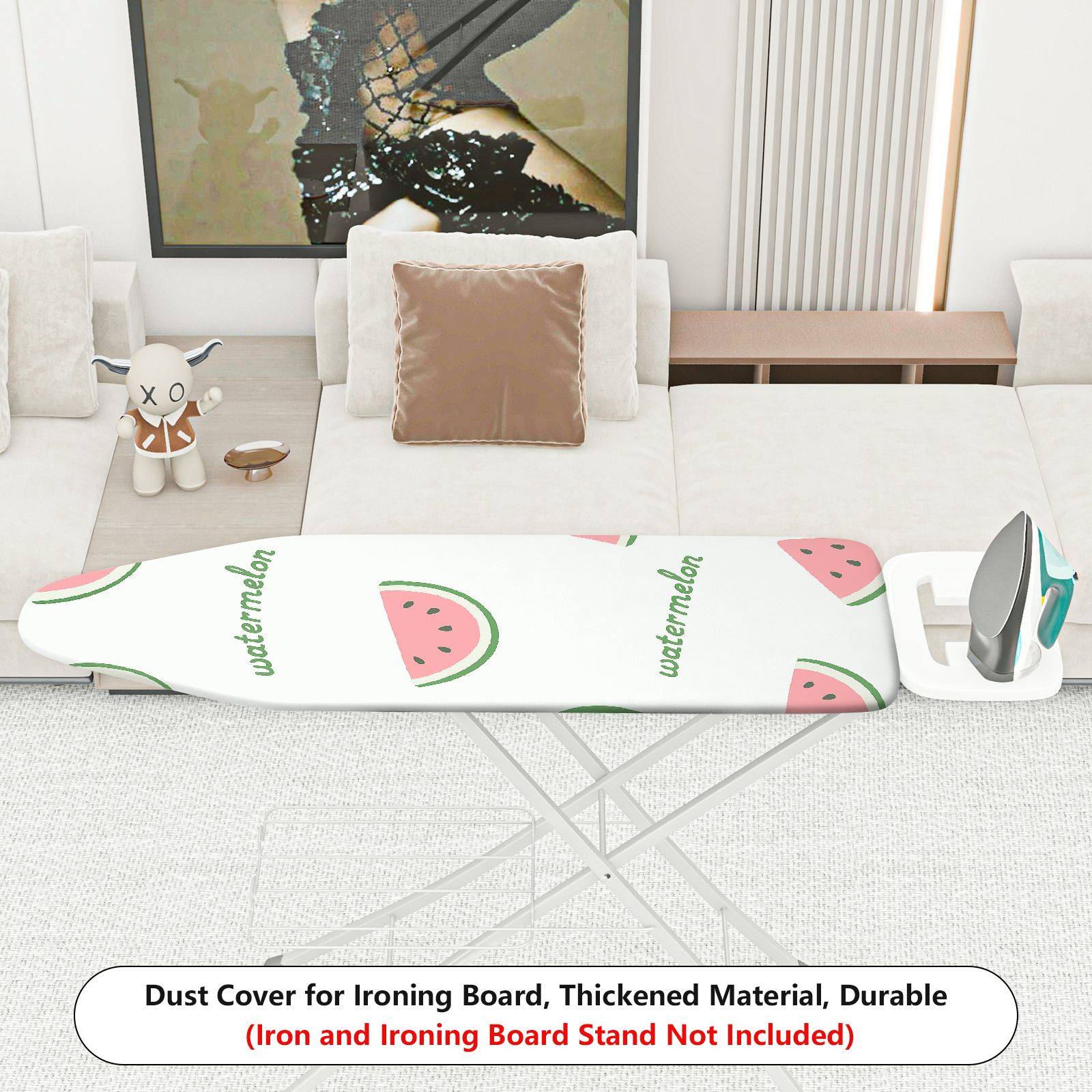 1-Piece Watermelon Print Fruit Pattern Summer Theme  Ironing Board Cover, Universal Size, Without Board