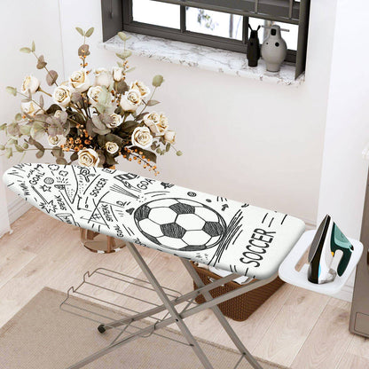1-Piece Soccer Sports Fun  Ironing Board Cover, Universal Size, Without Board