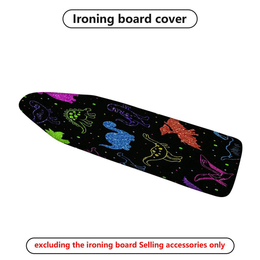 1-Piece Dinosaur Colorful Pattern Fun  Ironing Board Cover, Universal Size, Without Board