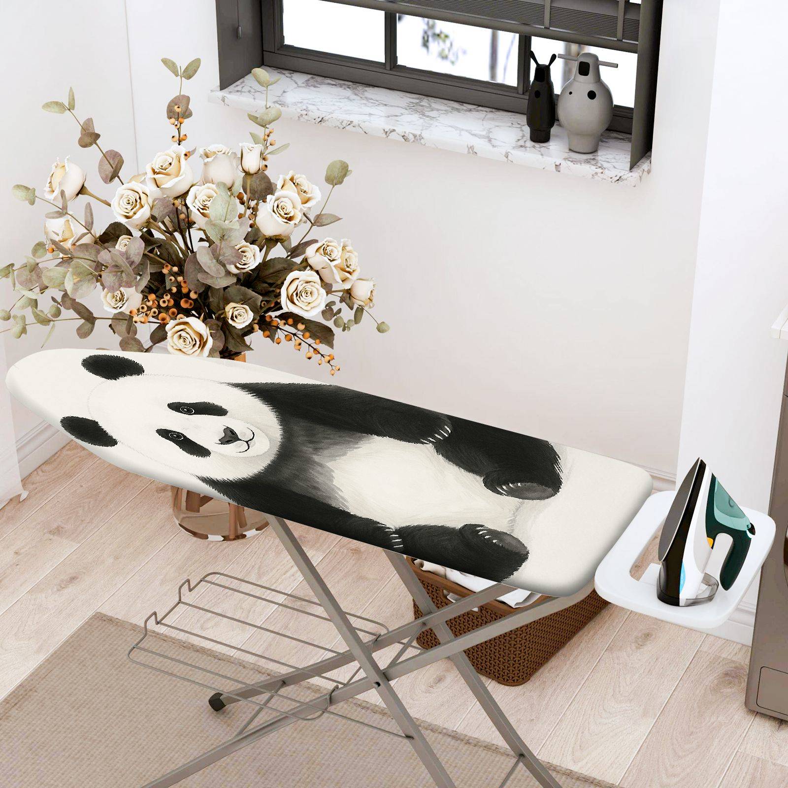 1-Piece Panda Cute Animal  Ironing Board Cover, Universal Size, Without Board
