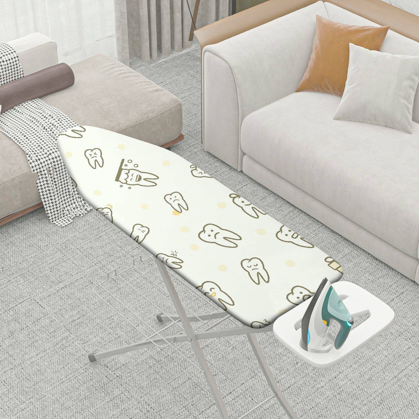 1-Piece Cute  Dental  Ironing Board Cover, Universal Size, Without Board