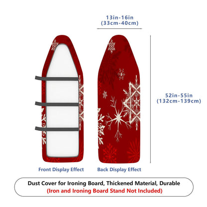 1-Piece Christmas Snowflake Red  Ironing Board Cover, Universal Size, Without Board
