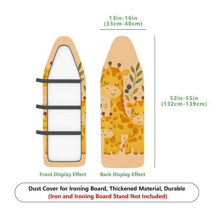1-Piece Animal Family Cute Giraffe  Ironing Board Cover, Universal Size, Without Board