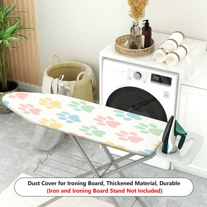 1-Piece Colorful Pet Paw Pattern Cute Decorative  Ironing Board Cover, Universal Size, Without Board