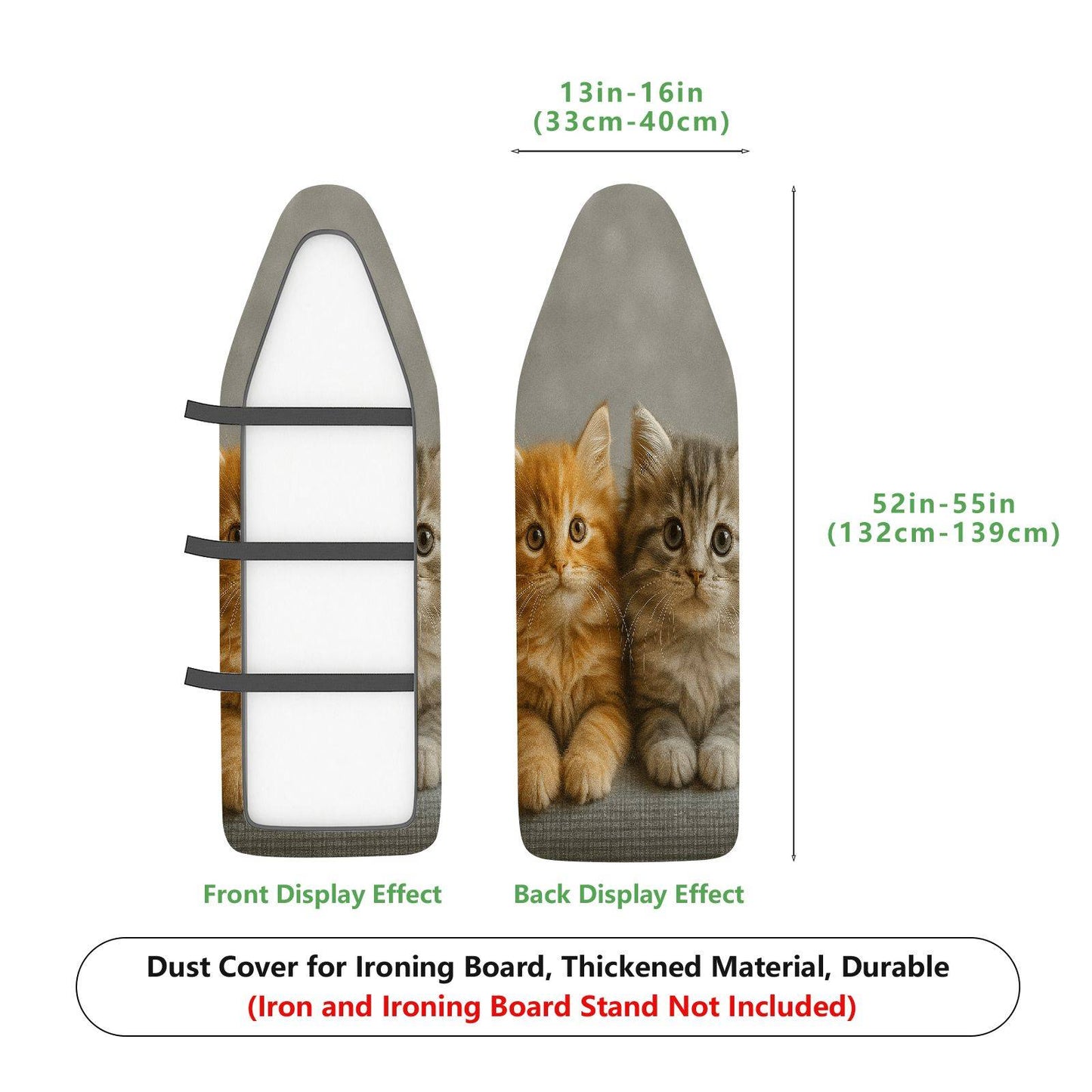 1-Piece Cute Cat Kitten Animal  Ironing Board Cover, Universal Size, Without Board