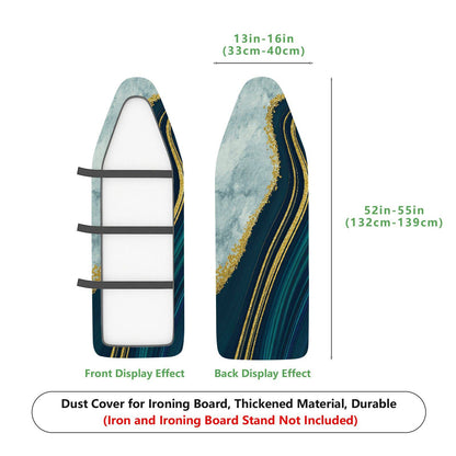 1-Piece Abstract Art Pattern Navy Gold  Ironing Board Cover, Universal Size, Without Board
