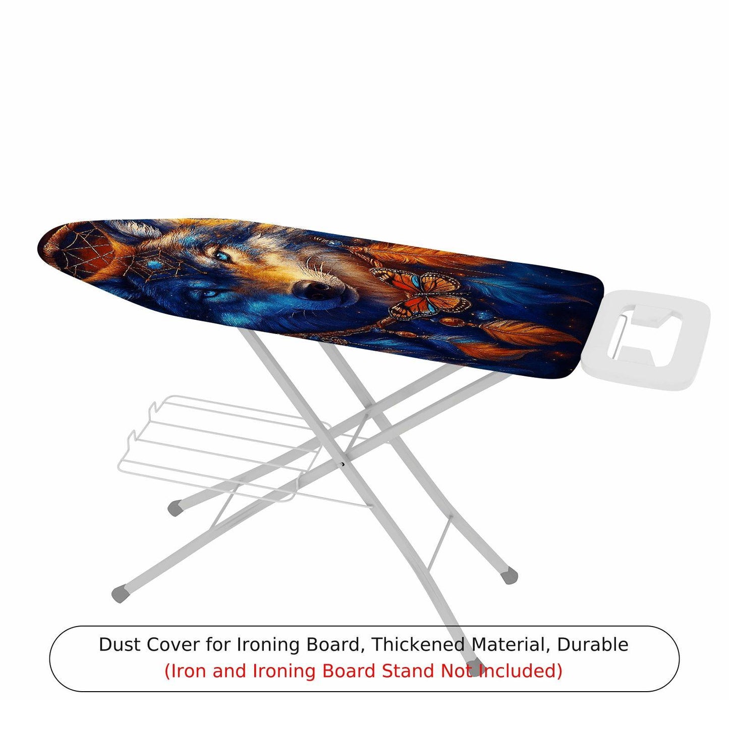 1-Piece Wolf Dreamcatcher Butterfly  Ironing Board Cover, Universal Size, Without Board