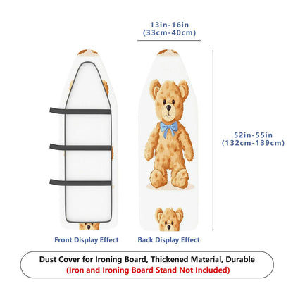 1-Piece Teddy Bear Bow Cute  Ironing Board Cover, Universal Size, Without Board