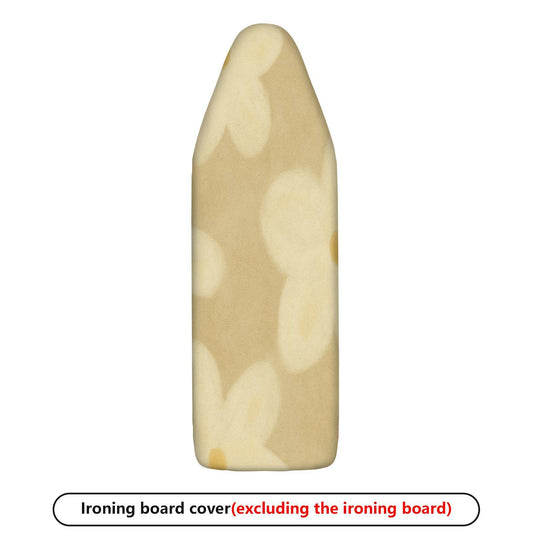 1-Piece Beige Flower Universal  Ironing Board Cover, Universal Size, Without Board