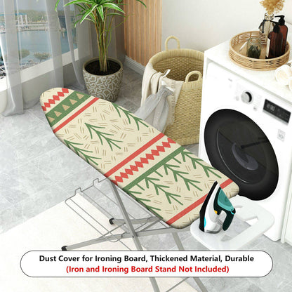 1-Piece Christmas Festive Geometric Tree  Ironing Board Cover, Universal Size, Without Board
