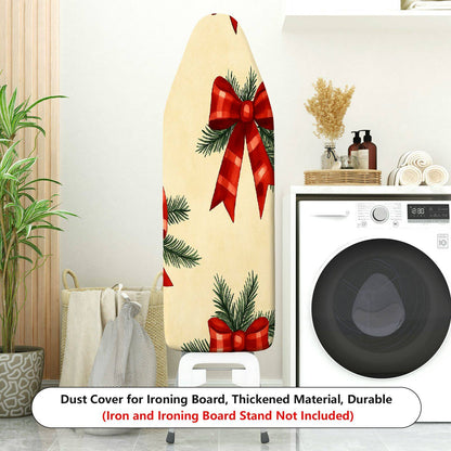1-Piece Christmas Bow Pine  Ironing Board Cover, Universal Size, Without Board