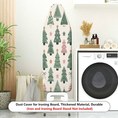 1-Piece Christmas Tree Star Bow  Ironing Board Cover, Universal Size, Without Board