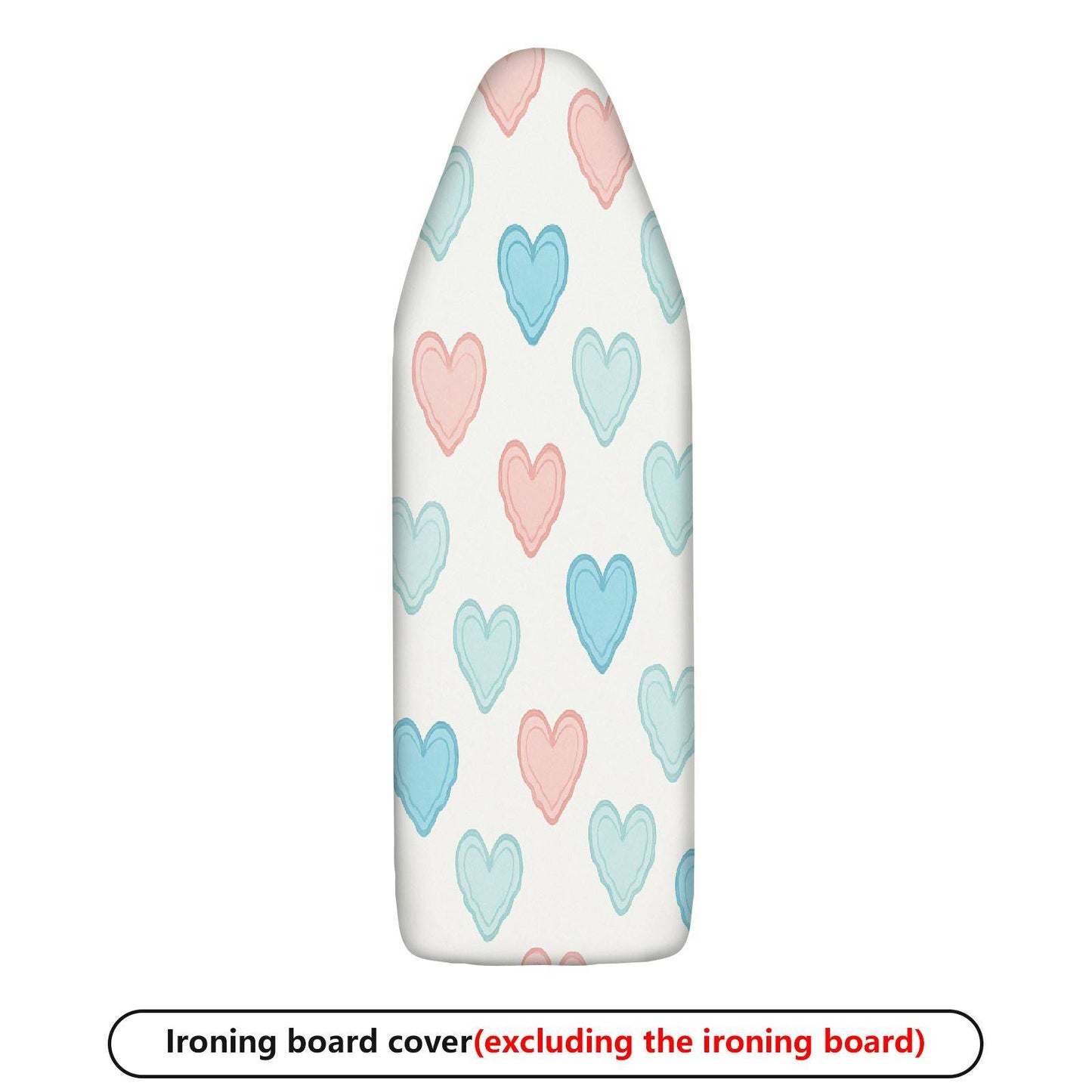 1-Piece Heart Pattern Cute Pastel  Ironing Board Cover, Universal Size, Without Board
