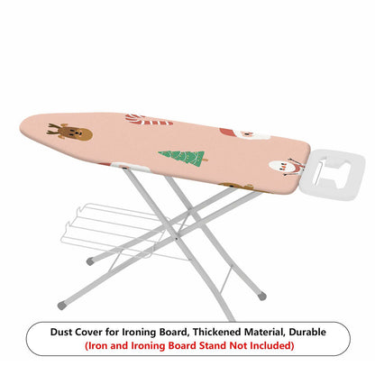 1-Piece Christmas Santa Snowman Candy Cane  Ironing Board Cover, Universal Size, Without Board