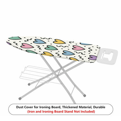 1-Piece Colorful Heart Pattern Decorative Cute  Ironing Board Cover, Universal Size, Without Board