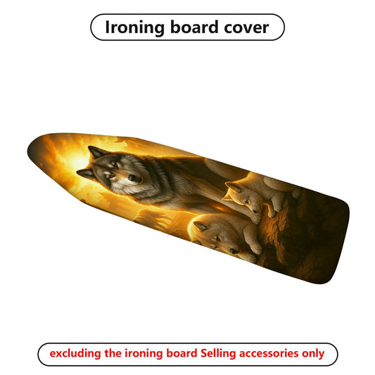 1-Piece Wolf Pup Wilderness  Ironing Board Cover, Universal Size, Without Board