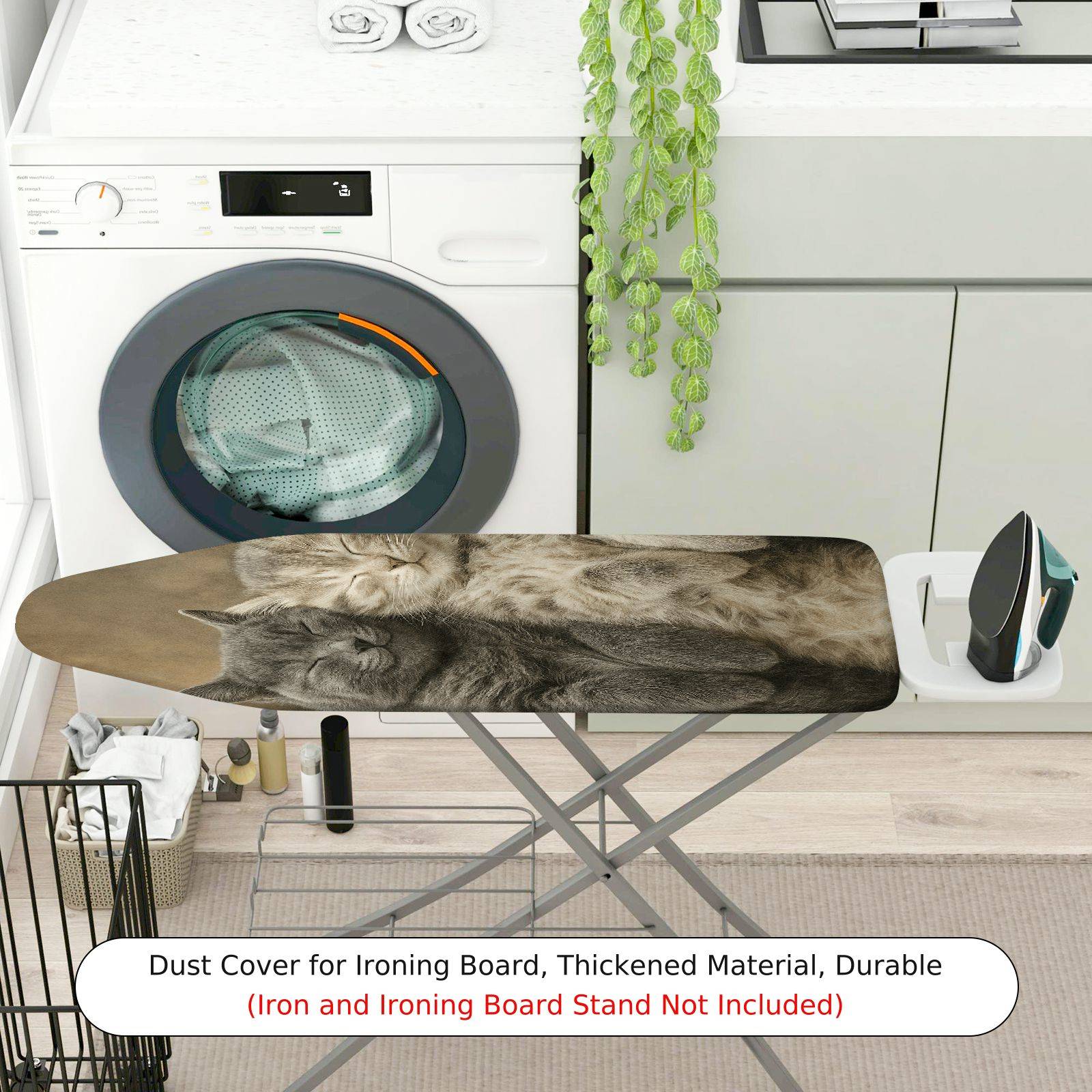 1-Piece Cute Cat Animal Print  Ironing Board Cover, Universal Size, Without Board