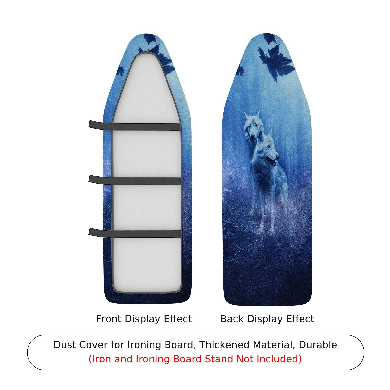 1-Piece Wolf Winter Nature  Ironing Board Cover, Universal Size, Without Board