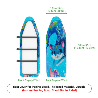 1-Piece Cute Blue  Cat  Ironing Board Cover, Universal Size, Without Board