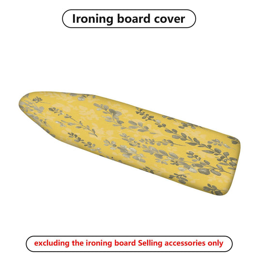 1-Piece Yellow Leaf Floral  Ironing Board Cover, Universal Size, Without Board