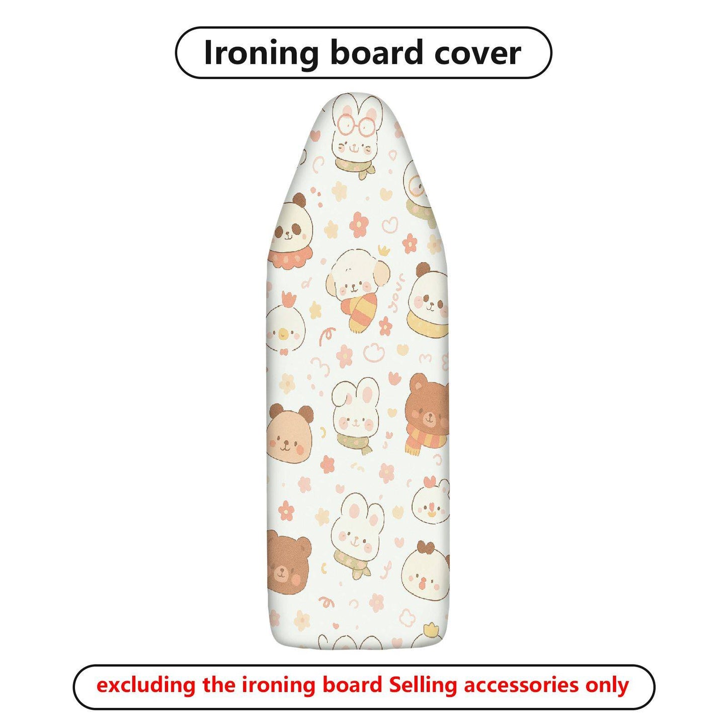 1-Piece Animal Floral Cute  Ironing Board Cover, Universal Size, Without Board