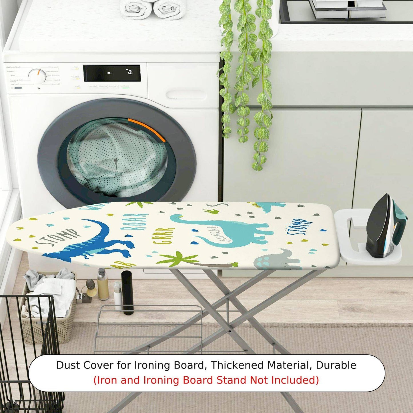 1-Piece Dinosaur  Fun  Ironing Board Cover, Universal Size, Without Board