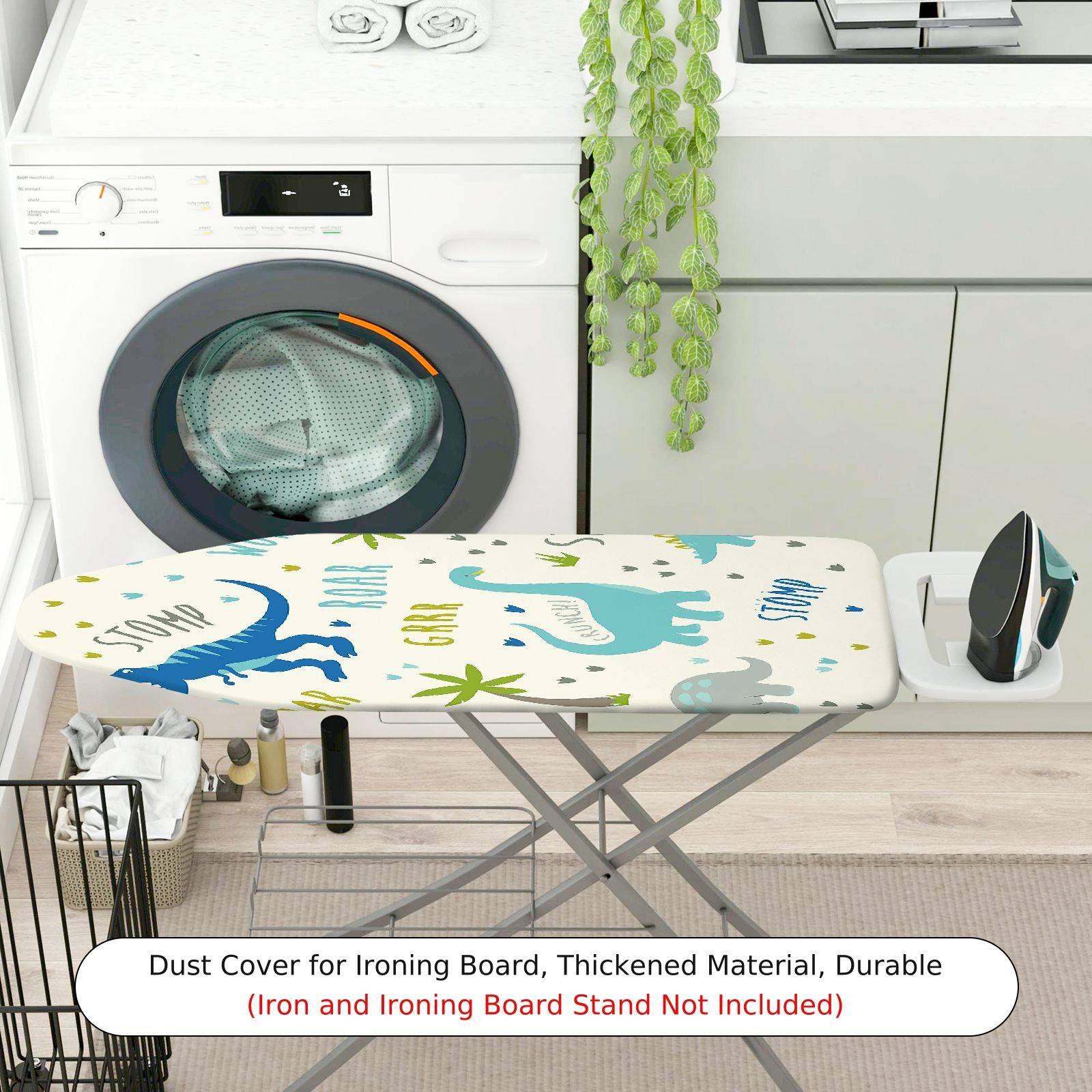 1-Piece Dinosaur  Fun  Ironing Board Cover, Universal Size, Without Board