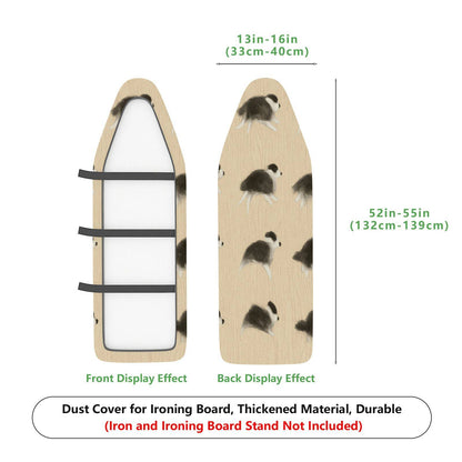 1-Piece Dog Pattern Beige Cute  Ironing Board Cover, Universal Size, Without Board